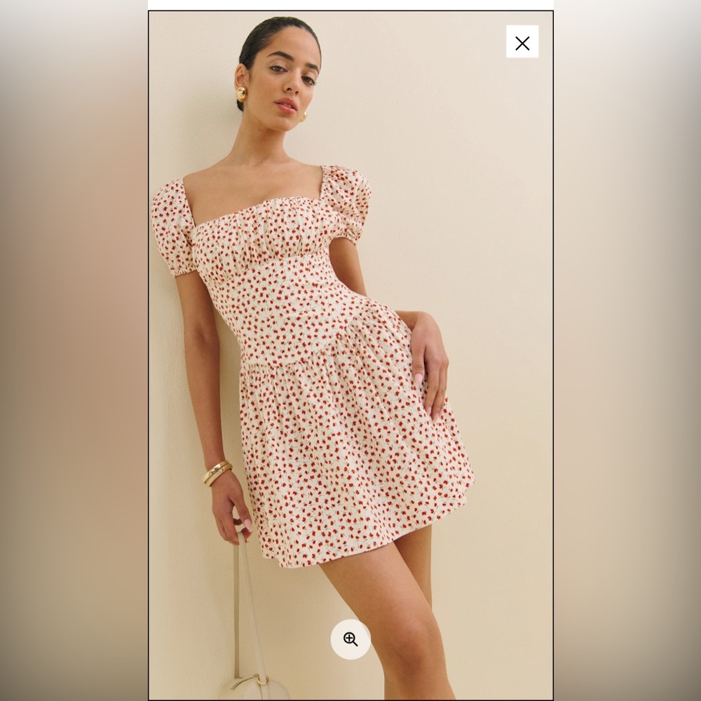 Reformation Marielle Dress Ivory - Size 4